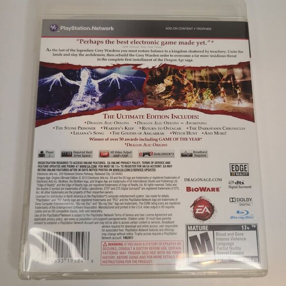 Dragon Age: Origins Ultimate Edition (Sony PlayStation 3 PS3) Complete - Picture 2 of 5